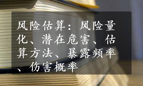 风险估算：风险量化、潜在危害、估算方法、暴露频率、伤害概率