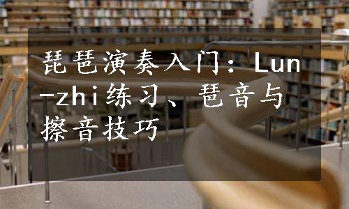 琵琶演奏入门：Lun-zhi练习、琶音与擦音技巧