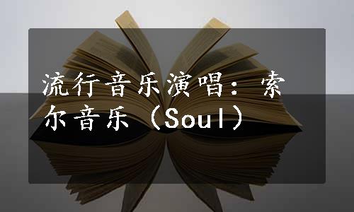 流行音乐演唱：索尔音乐（Soul）