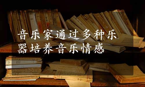 音乐家通过多种乐器培养音乐情感