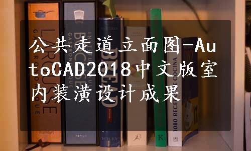 公共走道立面图-AutoCAD2018中文版室内装潢设计成果