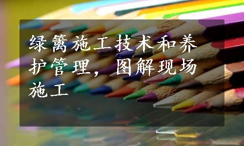 绿篱施工技术和养护管理，图解现场施工