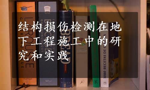 结构损伤检测在地下工程施工中的研究和实践