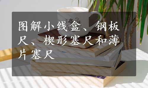 图解小线盒、钢板尺、楔形塞尺和薄片塞尺