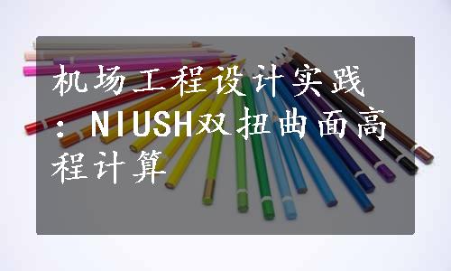 机场工程设计实践：NIUSH双扭曲面高程计算