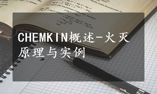 CHEMKIN概述-火灭原理与实例