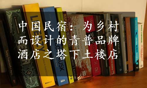 中国民宿：为乡村而设计的青普品牌酒店之塔下土楼店