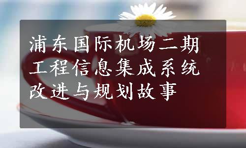 浦东国际机场二期工程信息集成系统改进与规划故事