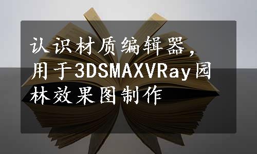 认识材质编辑器，用于3DSMAXVRay园林效果图制作