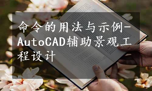 命令的用法与示例-AutoCAD辅助景观工程设计