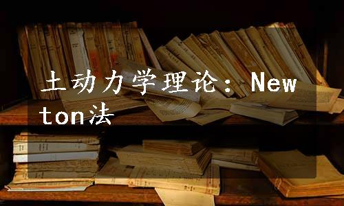 土动力学理论：Newton法