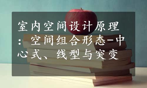 室内空间设计原理：空间组合形态-中心式、线型与突变