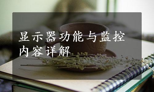 显示器功能与监控内容详解