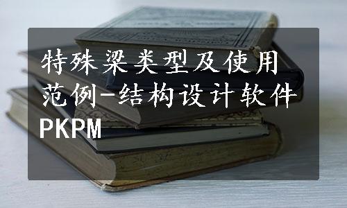 特殊梁类型及使用范例-结构设计软件PKPM