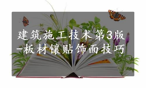 建筑施工技术第3版-板材镶贴饰面技巧