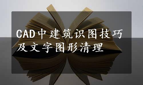 CAD中建筑识图技巧及文字图形清理