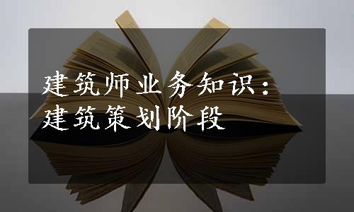 建筑师业务知识：建筑策划阶段