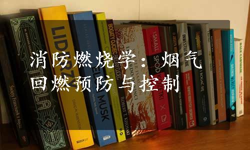 消防燃烧学：烟气回燃预防与控制