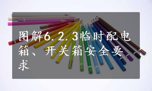 图解6.2.3临时配电箱、开关箱安全要求