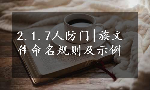 2.1.7人防门|族文件命名规则及示例