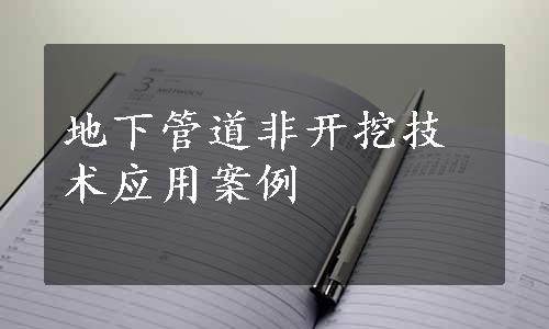 地下管道非开挖技术应用案例