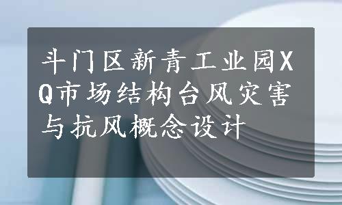 斗门区新青工业园XQ市场结构台风灾害与抗风概念设计