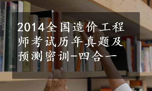 2014全国造价工程师考试历年真题及预测密训-四合一