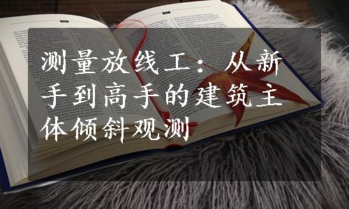 测量放线工：从新手到高手的建筑主体倾斜观测