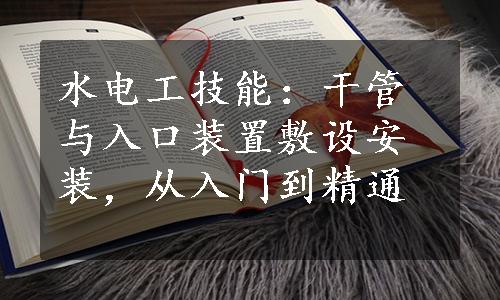 水电工技能：干管与入口装置敷设安装，从入门到精通