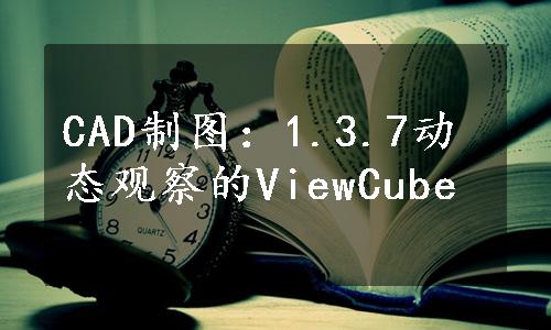 CAD制图：1.3.7动态观察的ViewCube