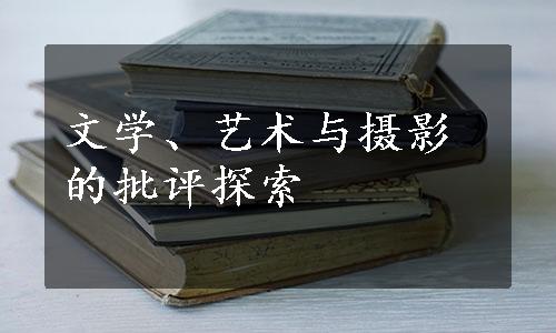 文学、艺术与摄影的批评探索