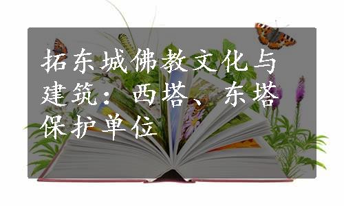 拓东城佛教文化与建筑：西塔、东塔保护单位