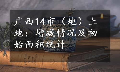 广西14市（地）土地：增减情况及初始面积统计