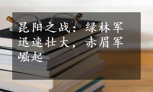 昆阳之战：绿林军迅速壮大，赤眉军崛起