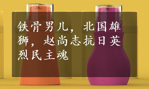 铁骨男儿，北国雄狮，赵尚志抗日英烈民主魂