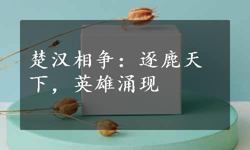 楚汉相争：逐鹿天下，英雄涌现