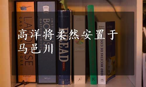 高洋将柔然安置于马邑川