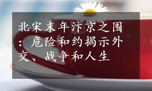 北宋末年汴京之围：危险和约揭示外交、战争和人生