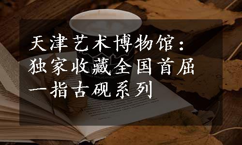 天津艺术博物馆：独家收藏全国首屈一指古砚系列