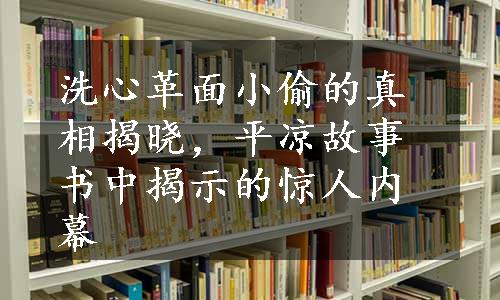 洗心革面小偷的真相揭晓，平凉故事书中揭示的惊人内幕