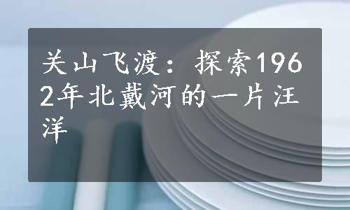 关山飞渡：探索1962年北戴河的一片汪洋