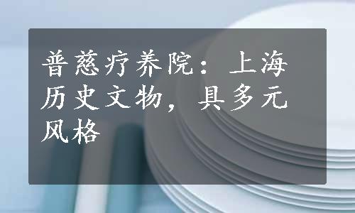 普慈疗养院：上海历史文物，具多元风格