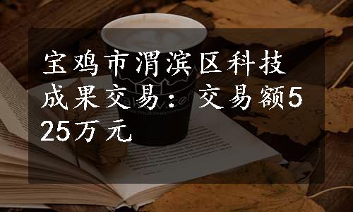 宝鸡市渭滨区科技成果交易：交易额525万元