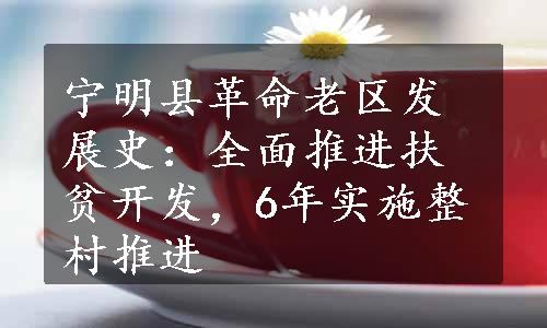 宁明县革命老区发展史：全面推进扶贫开发，6年实施整村推进