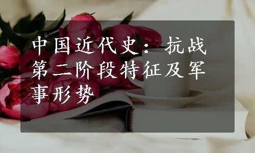 中国近代史：抗战第二阶段特征及军事形势