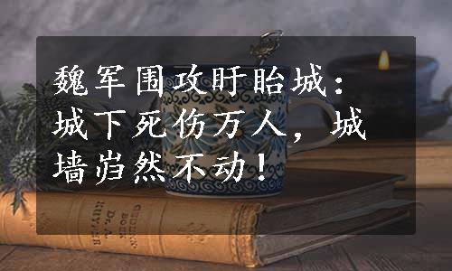 魏军围攻盱眙城：城下死伤万人，城墙岿然不动！