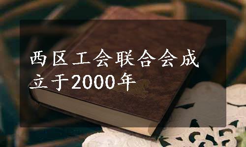 西区工会联合会成立于2000年