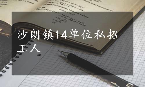 沙朗镇14单位私招工人