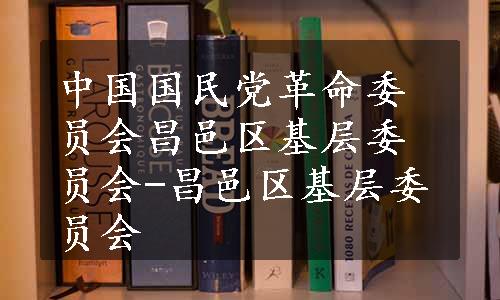 中国国民党革命委员会昌邑区基层委员会-昌邑区基层委员会