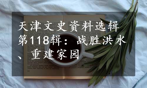 天津文史资料选辑第118辑：战胜洪水、重建家园